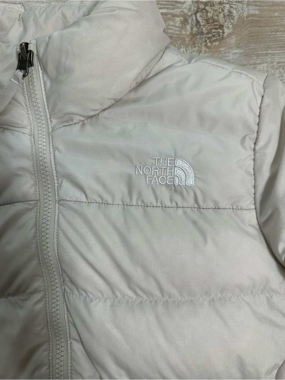 The North Face Women’s Minoqua Goose Down Puffer Jacket Off White Sz M - Picture 4 of 11